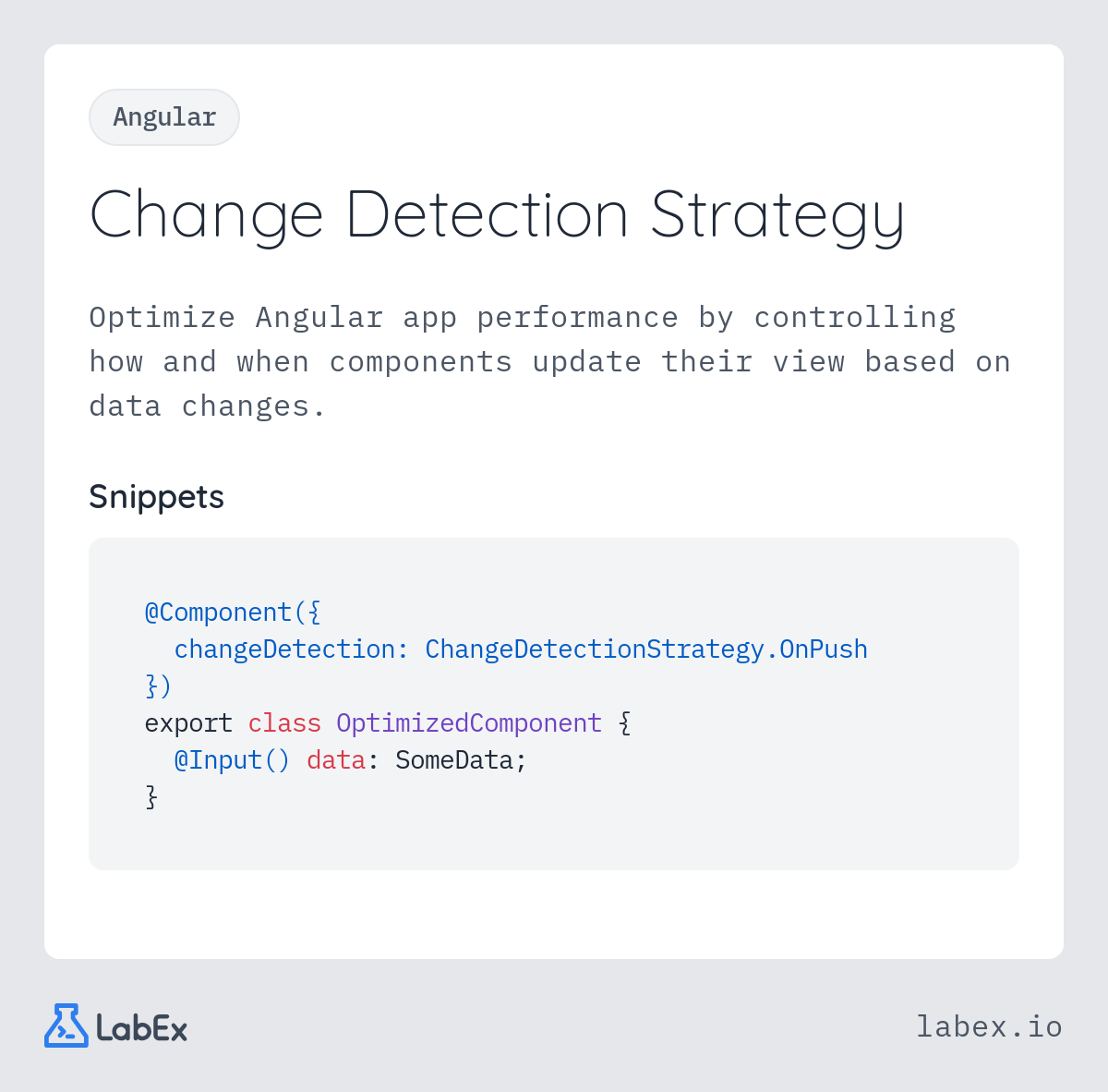 Change Detection Strategy programming concept visualization