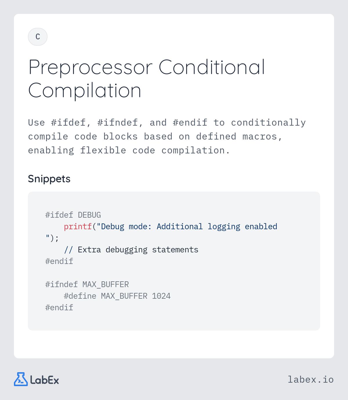 Preprocessor Conditional Compilation programming concept visualization