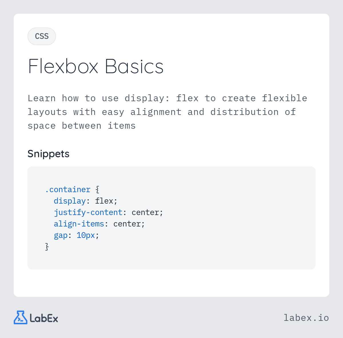 Flexbox Basics programming concept visualization