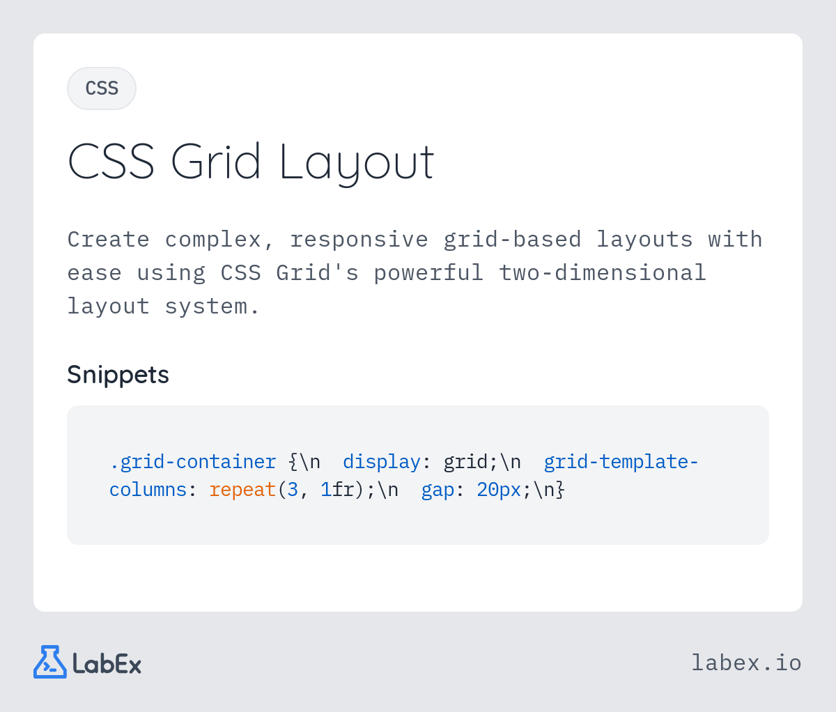 CSS Grid Layout programming concept visualization