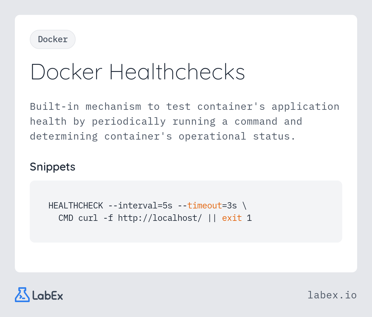 Docker Healthchecks programming concept visualization