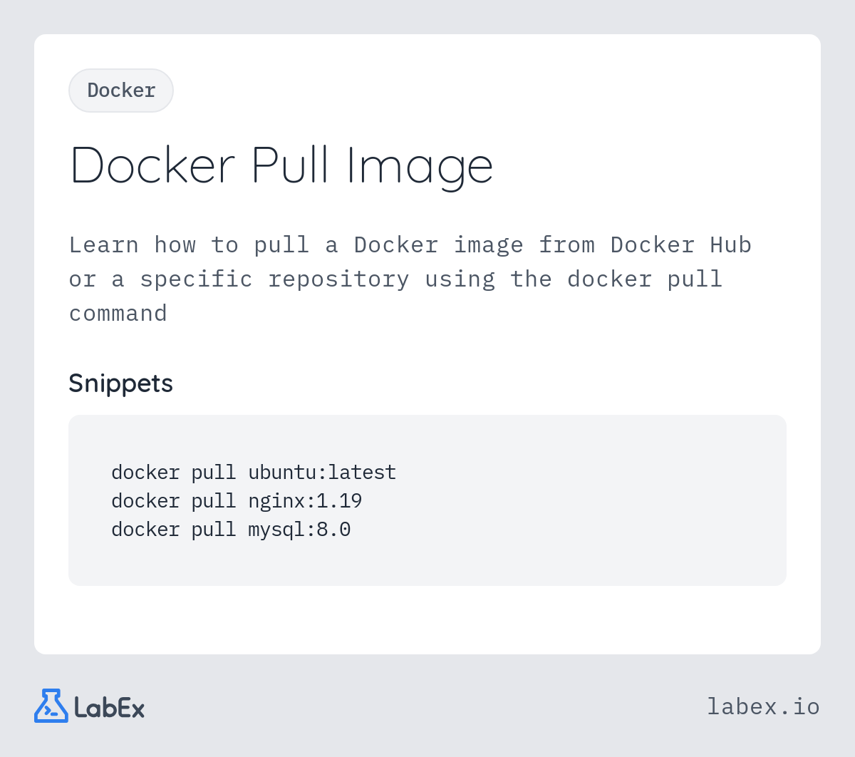 Docker Pull Image programming concept visualization