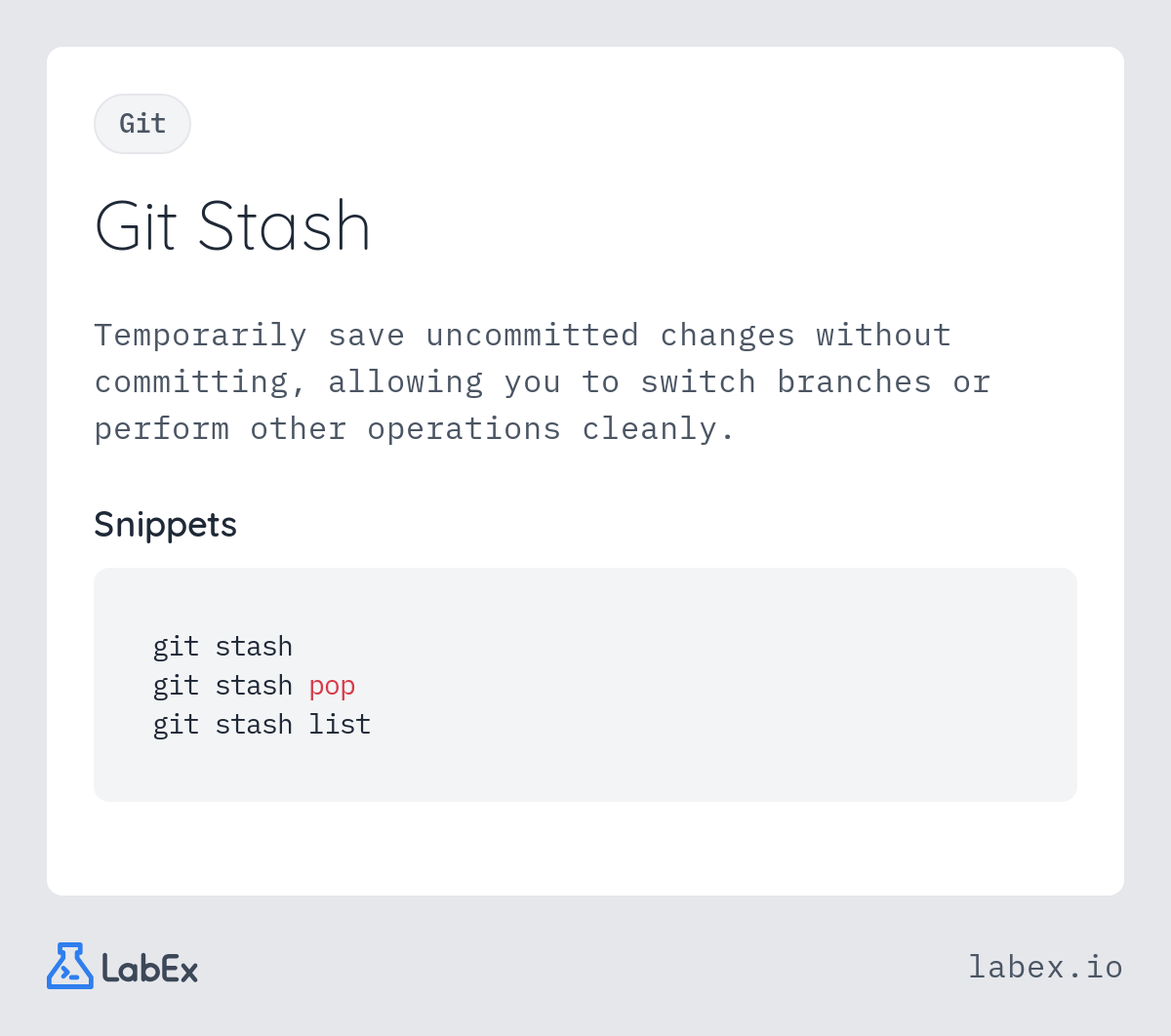 Git Stash programming concept visualization