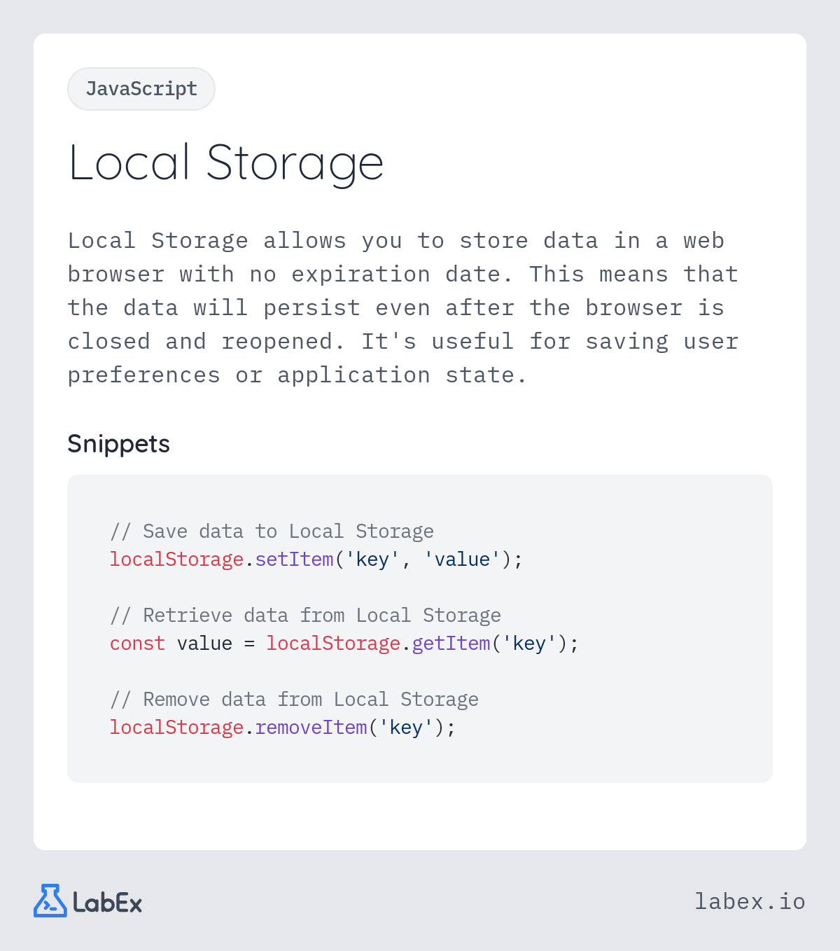 Local Storage