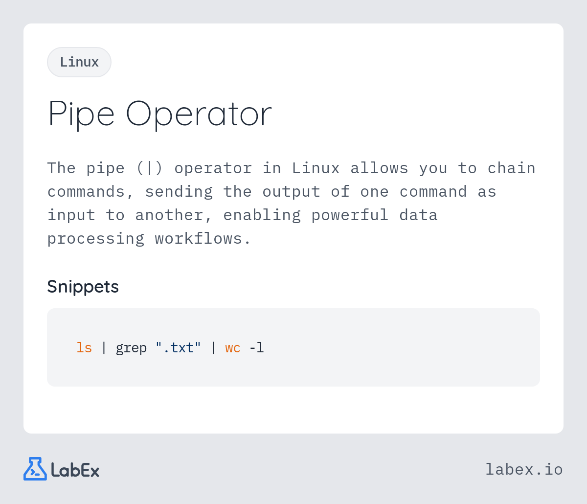 Pipe Operator programming concept visualization