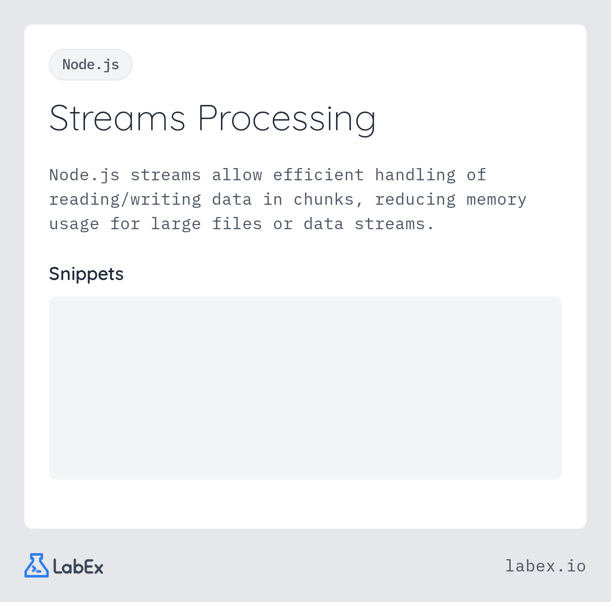 Streams Processing programming concept visualization