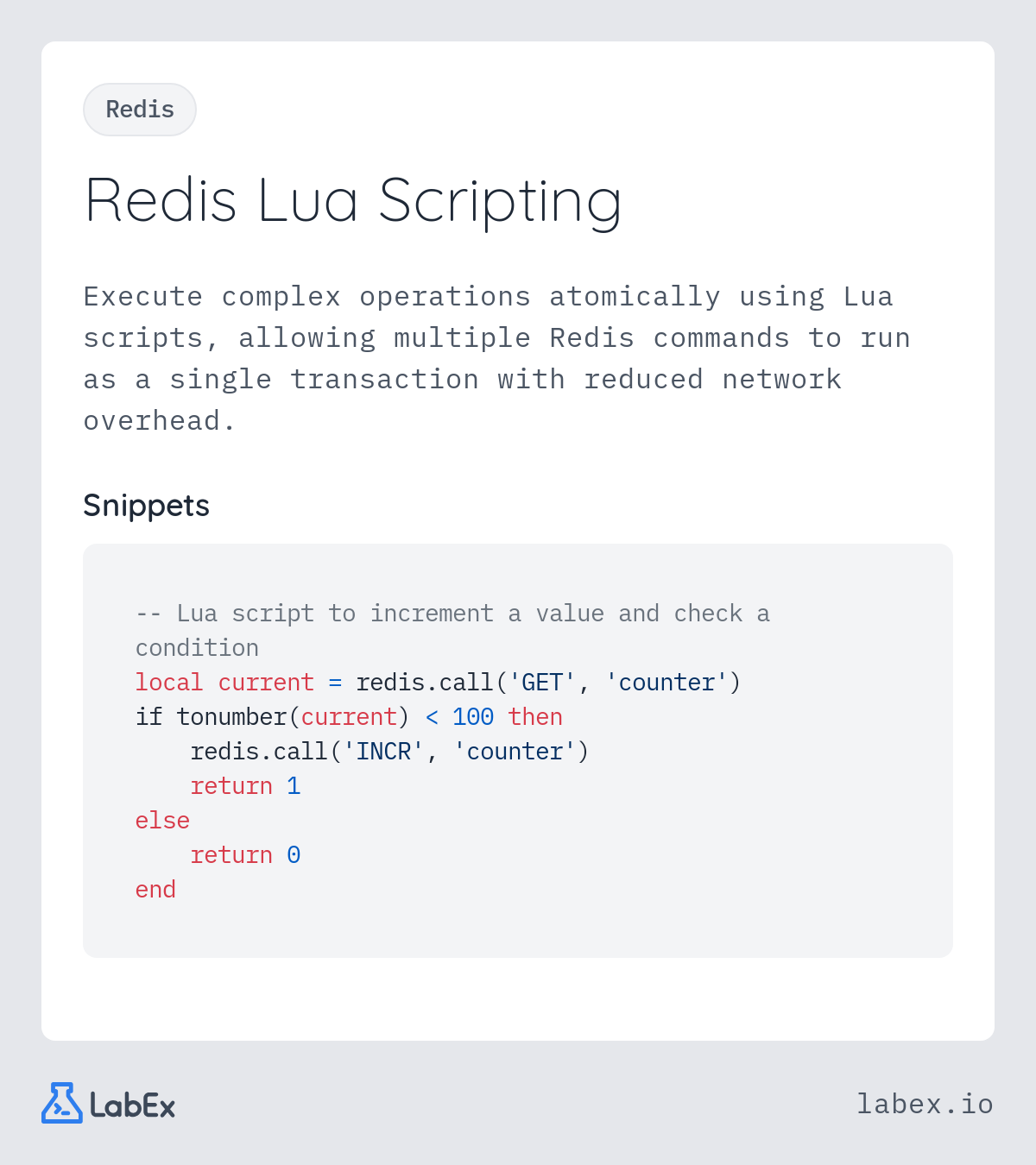 Redis Lua Scripting programming concept visualization