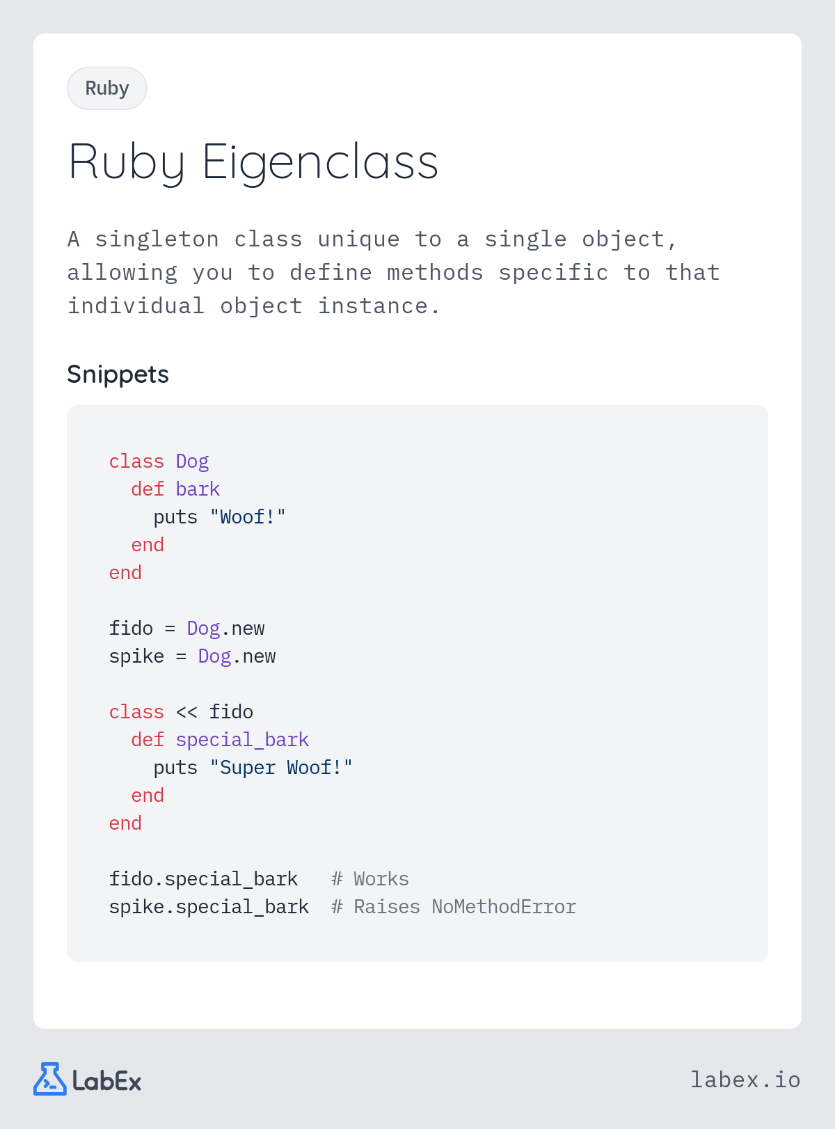 Ruby Eigenclass programming concept visualization