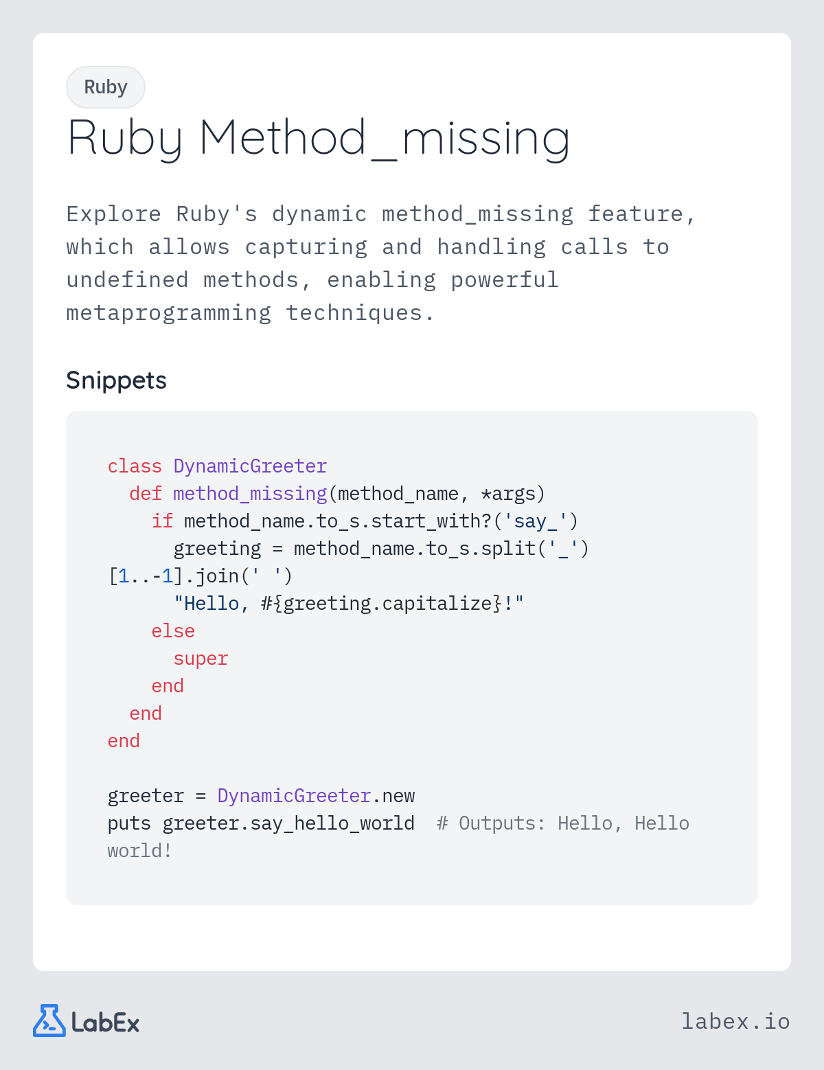 Ruby Method_missing programming concept visualization