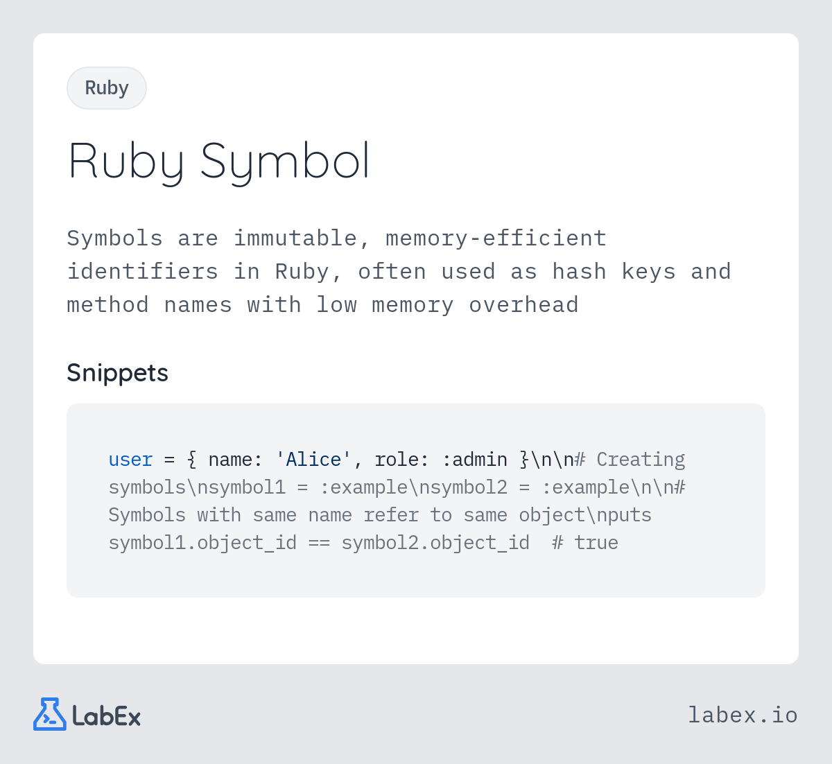 Ruby Symbol programming concept visualization