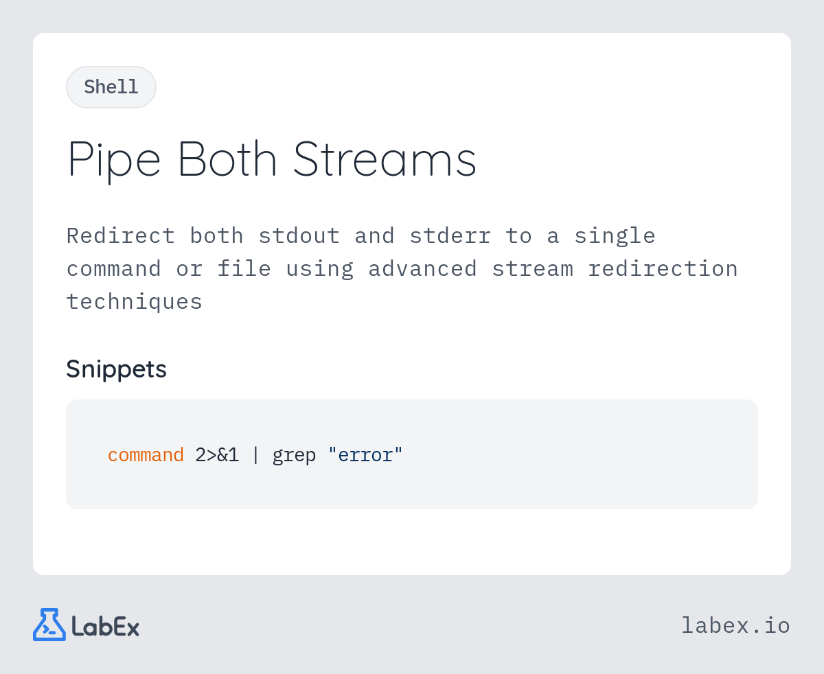 Pipe Both Streams programming concept visualization